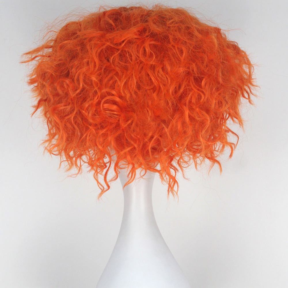 Alice in Wonderland 2 Mad Hatter Tarrant Hightopp Orange Wig